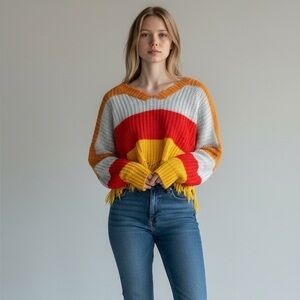 Colorful Striped Sweater